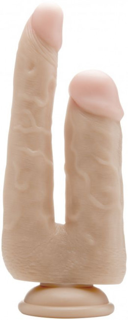 Телесный анально-вагинальный фаллоимитатор Realistic Double Cock 9 Inch - 23 см., Shots Media BV Телесный анально-вагинальный фаллоимитатор Realistic Double Cock 9 Inch - 23 см., Shots Media BV