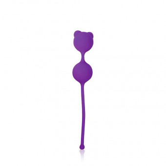 Фиолетовые вагинальные шарики с ушками Cosmo, Bior toys