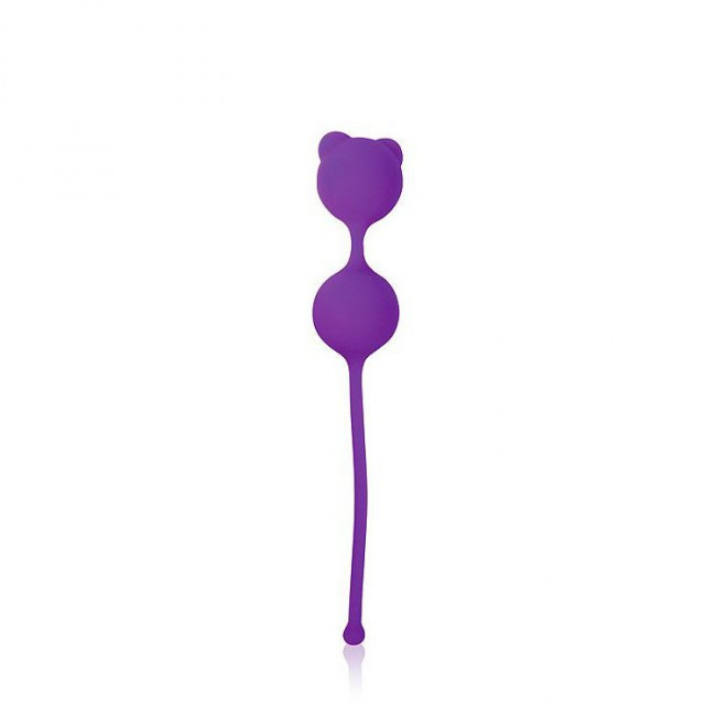 Фиолетовые вагинальные шарики с ушками Cosmo, Bior toys
