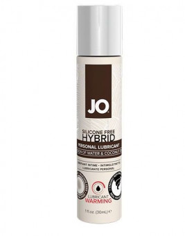 Водно-масляный лубрикант с разогревающим эффектом JO Silicone Free Hybrid Lubricant WARMING  - 30 мл., System JO