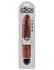 Коричневый вибратор-реалистик 10" Vibrating Stiffy - 30,5 см., Pipedream
