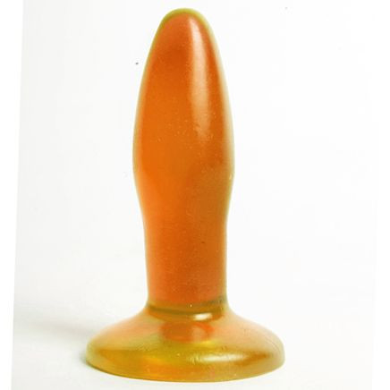 Оранжевая анальная пробка - 10 см., 4sexdreaM