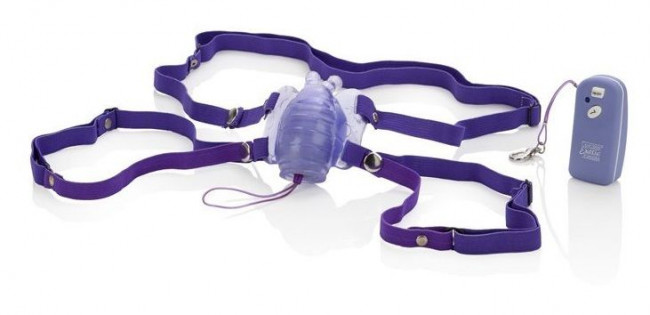 Фиолетовая вибробабочка Remote Waterproof Venus Butterfly на радиоуправлении, California Exotic Novelties