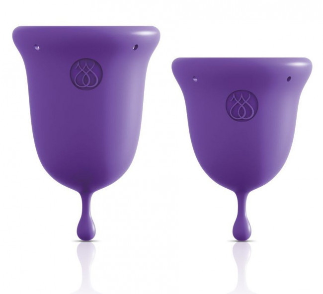 Набор из 2 фиолетовых менструальных чаш Intimate Care Menstrual Cups Набор из 2 фиолетовых менструальных чаш Intimate Care Menstrual Cups