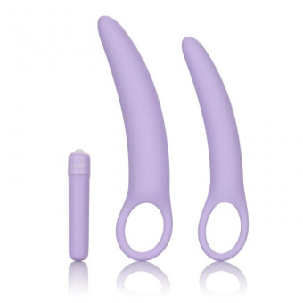 Набор силиконовых расширителей Dr. Laura Berman Isabelle Set of 2 Vibrating Silicone Dilators, California Exotic Novelties