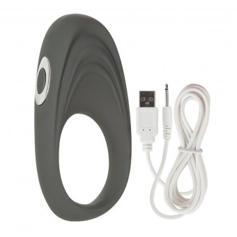 Серое виброкольцо Embrace pleasure rings, California Exotic Novelties