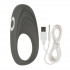 Серое виброкольцо Embrace pleasure rings, California Exotic Novelties