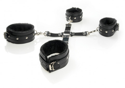 Крестообразный бондаж Cumfy Hogtie, Pipedream