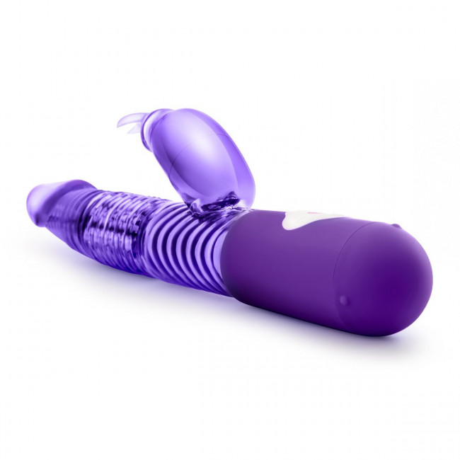 Фиолетовый вибратор с клиторальной стимуляцией Luxe Rabbit 2 - 26 см., Blush Novelties
