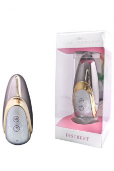 Серебристый клиторальный вибростимулятор Descreet, Vibe Therapy