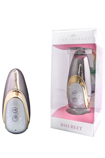 Серебристый клиторальный вибростимулятор Descreet, Vibe Therapy Серебристый клиторальный вибростимулятор Descreet, Vibe Therapy