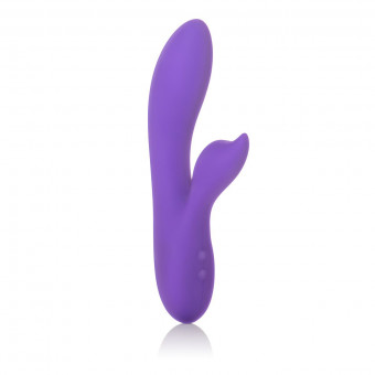 Фиолетовый вибромассажер с лепестком для стимуляции клитора Silhouette S19, California Exotic Novelties
