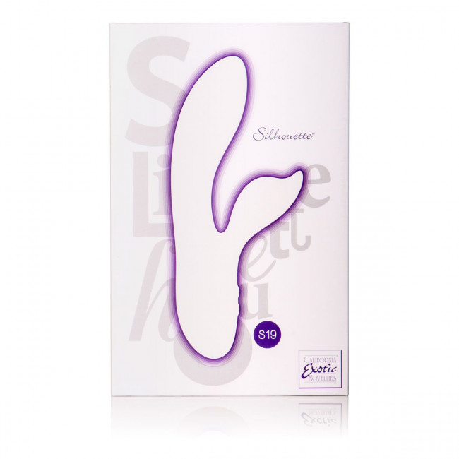 Фиолетовый вибромассажер с лепестком для стимуляции клитора Silhouette S19, California Exotic Novelties Фиолетовый вибромассажер с лепестком для стимуляции клитора Silhouette S19, California Exotic Novelties