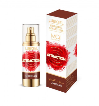 Интимный гель с эффектом вибрации и ароматом шоколада - 30 мл., Mai cosmetics