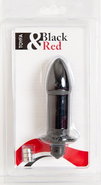 Чёрная водонепроницаемая вибровтулка - 9 см., ToyFa Чёрная водонепроницаемая вибровтулка - 9 см., ToyFa