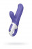 Фиолетовый вибратор Satisfyer Vibes Magic Bunny с клиторальным отростком - 17,6 см., Satisfyer