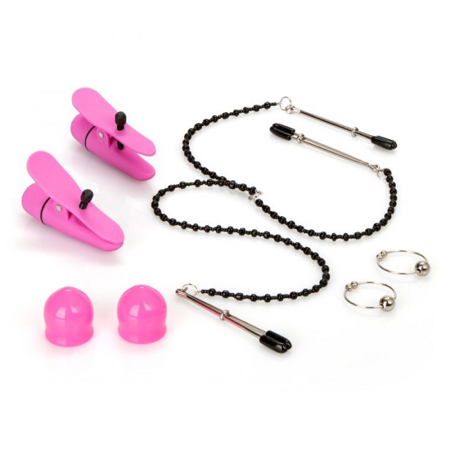 Эротический набор зажимов на соски для женщин Hers Intimate Kit, California Exotic Novelties