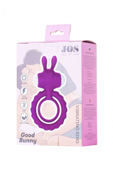 Фиолетовое эрекционное кольцо на пенис JOS  GOOD BUNNY, JOS