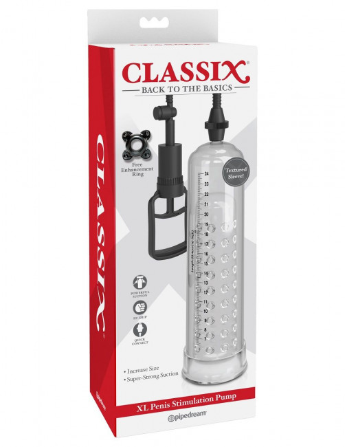 Вакуумная мужская помпа XL Penis Stimulation Pump, Pipedream Вакуумная мужская помпа XL Penis Stimulation Pump, Pipedream