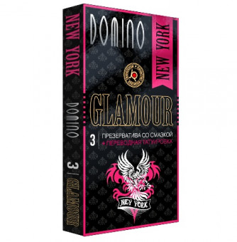 Презервативы  DOMINO Glamour New York - 3 шт., Domino
