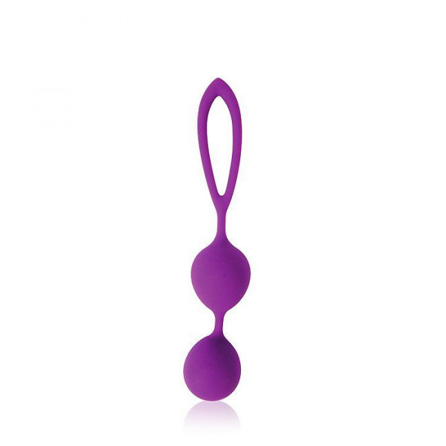 Фиолетовые двойные вагинальные шарики Cosmo, Bior toys