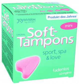 Тампоны мягкие JoyDivision Soft-Tampons Mini - 3 шт., Joy Division