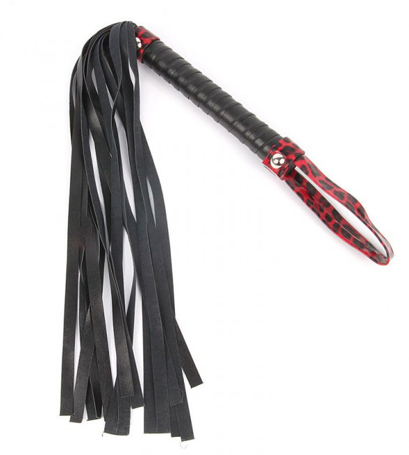 Черный флоггер с черно-красной ручкой Notabu - 49 см., Bior toys