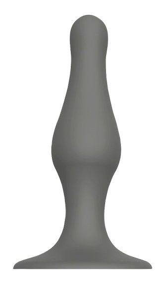 Серый удлиненный анальный стимулятор PLUG WITH SUCTION CUP - 10,3 см. Серый удлиненный анальный стимулятор PLUG WITH SUCTION CUP - 10,3 см.