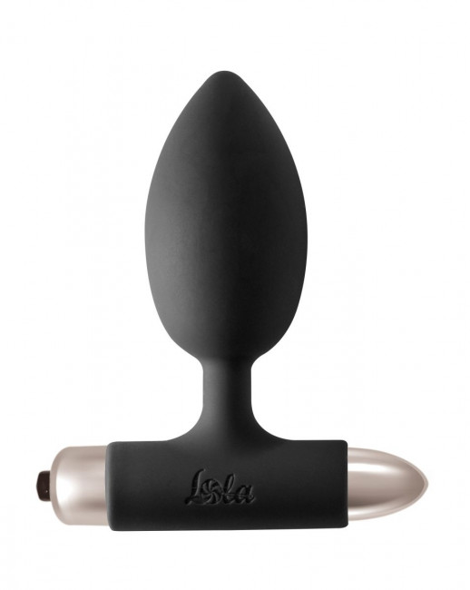 Черная анальная вибропробка New Edition Perfection - 11,1 см., Lola toys