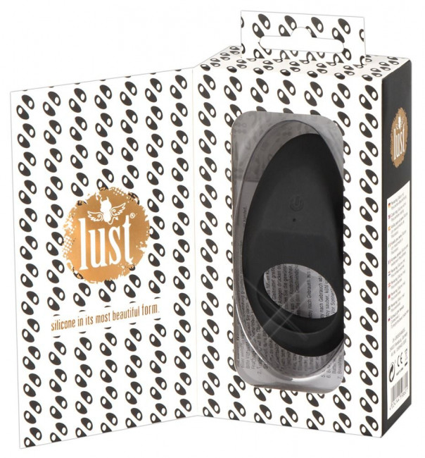 Чёрное эрекционное виброкольцо Lust Vibrating Cock Ring, Orion