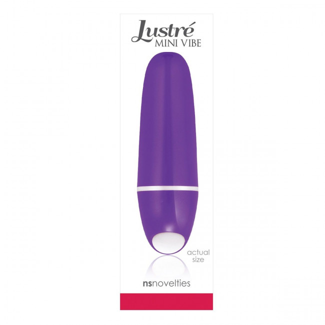 Фиолетовый миниатюрный вибратор LUSTRE, NS Novelties