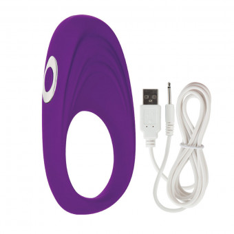 Фиолетовое виброкольцо Embrace pleasure rings, California Exotic Novelties