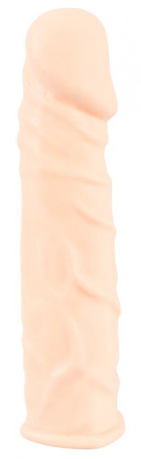 Телесная удлиняющая насадка с вибрацией Silicone Extension Vibrating - 19 см., Orion Телесная удлиняющая насадка с вибрацией Silicone Extension Vibrating - 19 см., Orion