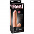 Вибратор телесного цвета с мошонкой Real Feel Deluxe №9 - 29 см., Pipedream