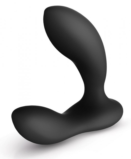 Чёрный перезаряжаемый стимулятор простаты Bruno Black, Lelo