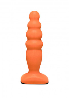 Телесный анальный стимулятор Small Bubble Plug - 11 см., Lola toys