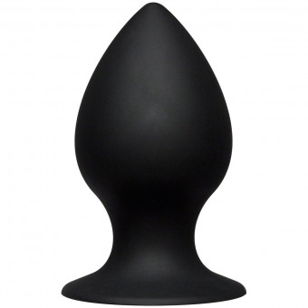 Чёрная анальная пробка Kink Ace Silicone Plug 4.5" - 11,43 см., Doc Johnson