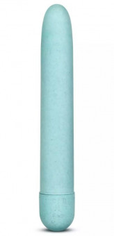 Голубой биоразлагаемый вибратор Eco - 17,8 см., Blush Novelties