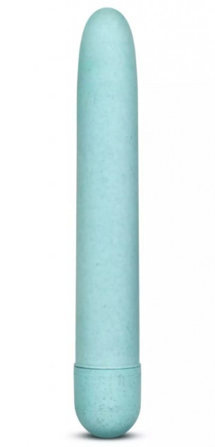 Голубой биоразлагаемый вибратор Eco - 17,8 см., Blush Novelties Голубой биоразлагаемый вибратор Eco - 17,8 см., Blush Novelties