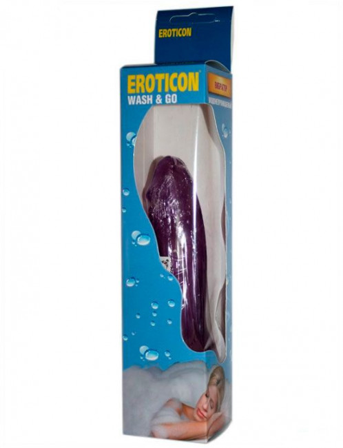 Фиолетовый вибратор с усиками - 19 см., Eroticon Фиолетовый вибратор с усиками - 19 см., Eroticon