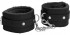 Черные наручники Plush Leather Hand Cuffs Черные наручники Plush Leather Hand Cuffs