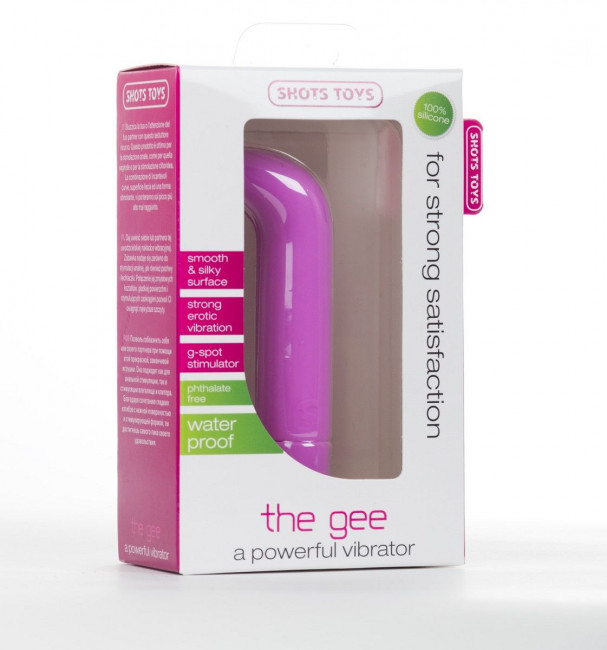 Розовый вибратор The Gee - 10,5 см., Shots Media BV