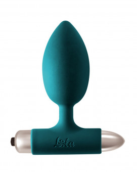 Зеленая анальная вибропробка New Edition Perfection - 11,1 см., Lola toys