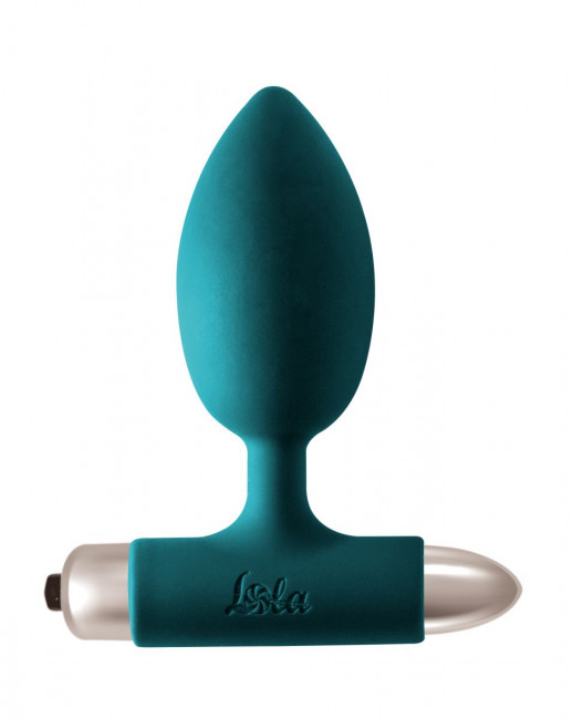 Зеленая анальная вибропробка New Edition Perfection - 11,1 см., Lola toys