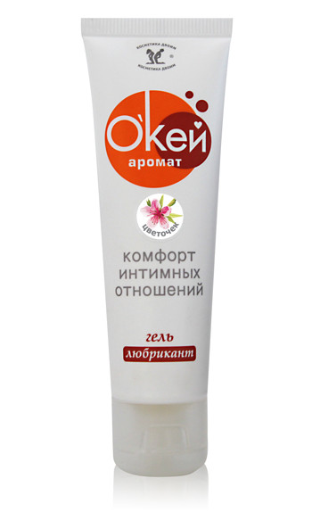 Гель-лубрикант "Окей" с цветочным ароматом - 50 гр., Биоритм Гель-лубрикант "Окей" с цветочным ароматом - 50 гр., Биоритм