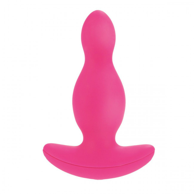 Розовый анальный плаг из силикона с 10 функциями SILICONE RISQUE - 10 см., California Exotic Novelties Розовый анальный плаг из силикона с 10 функциями SILICONE RISQUE - 10 см., California Exotic Novelties