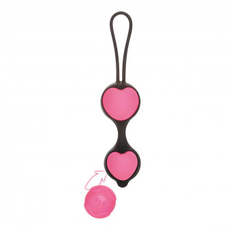 Розовые вагинальные шарики из силикона Coco Licious Kegel Balls, California Exotic Novelties