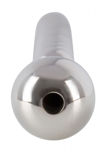 Серебристый уретральный стимулятор Penis Plug Piss Play - 14 см., Orion