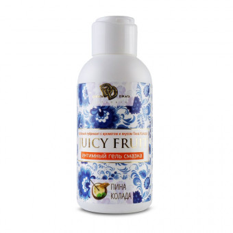 Интимный гель на водной основе JUICY FRUIT с ароматом пина колада - 100 мл., БиоМед
