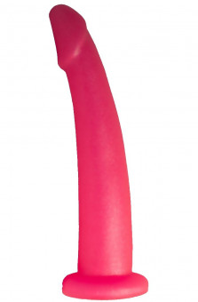 Розовый стимулятор простаты из геля - 18 см., LOVETOY (А-Полимер)
